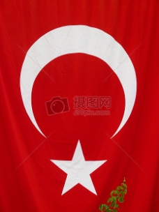 红色的星月国旗