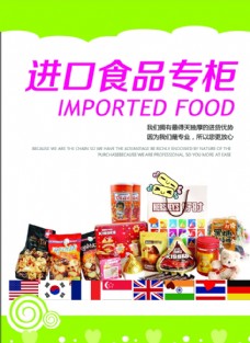 吃货美食进口食品海报