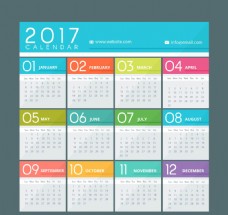 丰富多彩的2017日历