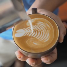 咖啡杯创意咖啡拉花图片