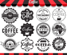 咖啡标志标贴图片