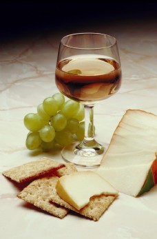 面包 葡萄 酒图片
