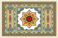 欧式复古阿拉伯风格装饰图案外国风情毛毯勾图