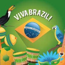 旅游签证巴西旅游海报图片