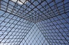 罗浮宫的玻璃房顶