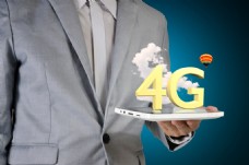 4G商务网络科技背景图片