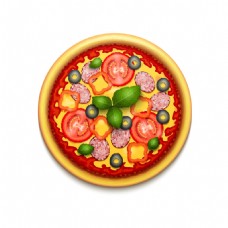 餐饮卡通披萨logo