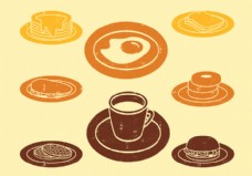 咖啡杯早餐图标