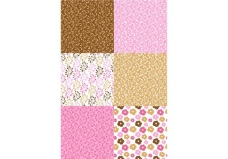 粉红和Brown Patterns