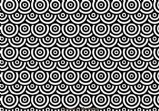 黑色和白色的圆点Circles Pattren