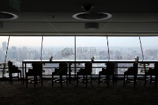 上海城市城市天际线上海新世界雷迪森蓝色酒店