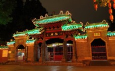 佛山祖庙正门夜景图片