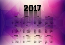 2017年度多边形日历