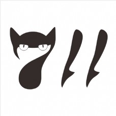 cat 猫素材logo