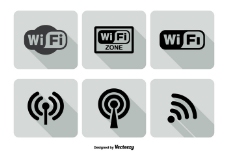 WiFi标志图标集