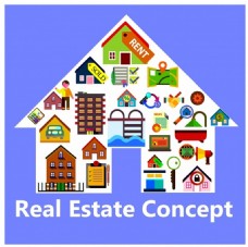 房地产概念1房地产概念设计与各种房屋形状自由向量
