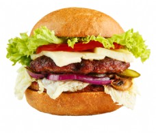 美食素材精美PSD分层食物汉堡包素材画面