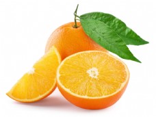 切开的橙子特写图片