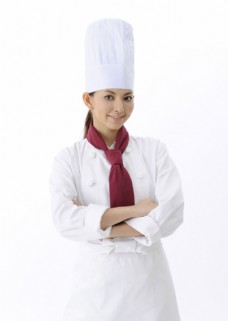 自信美女厨师图片