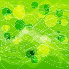 抽象绿色圆圈背景