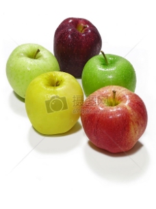彩色的苹果