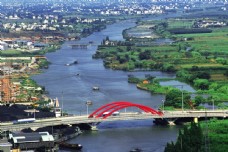大自然江南水乡大运河桥梁图片