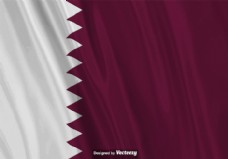 三亚矢量现实诠释卡塔尔国旗
