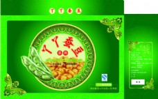 礼品包装绿色蚕豆食品零食礼盒包装设计