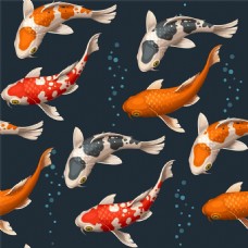 矢量金鱼背景图片1