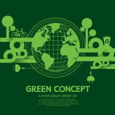地球环保海报矢量素材