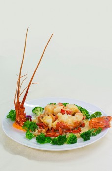 餐饮芝士焗龙虾图片