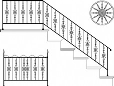 楼梯护栏插画