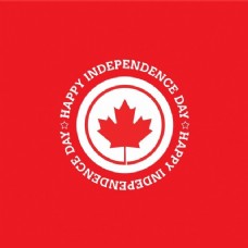 加拿大独立日标签设计背景