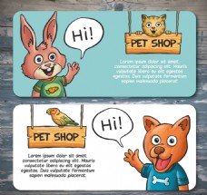 宠物医院矢量图宠物店宣传海报