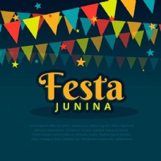 Festa junina的背景与花环