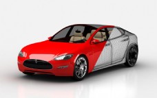 跑车特斯拉Tesla美国电动汽车