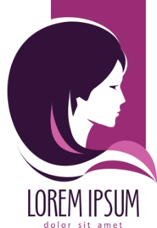 女性插画logo设计