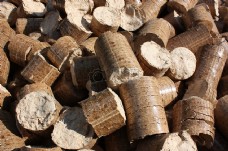 木柴堆积的木块材料