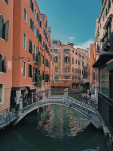 城市旅游城市水桥船意大利威尼斯旅游观光高架桥
