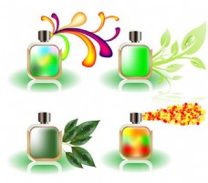香水元素抽象元素矢量香水瓶设计图标