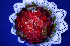 玫瑰花形的糖果