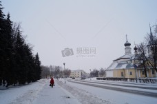 俄罗斯的雪街