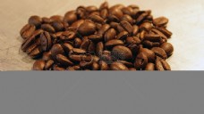 堆放的咖啡豆