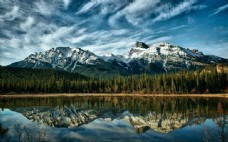 大自然加拿大阿尔伯塔自然风景