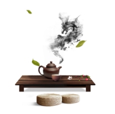 茶茶叶中国元素中国风茶叶水墨茶壶
