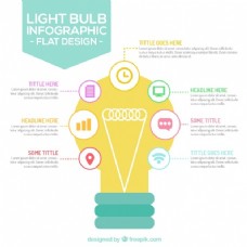 灯泡设计商业图表