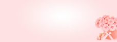 淘宝海报粉色玫瑰背景图