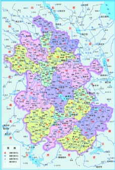 展板PSD下载安徽地图
