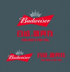 轮廓百威啤酒logo