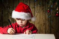 儿童圣诞画画的圣诞儿童图片